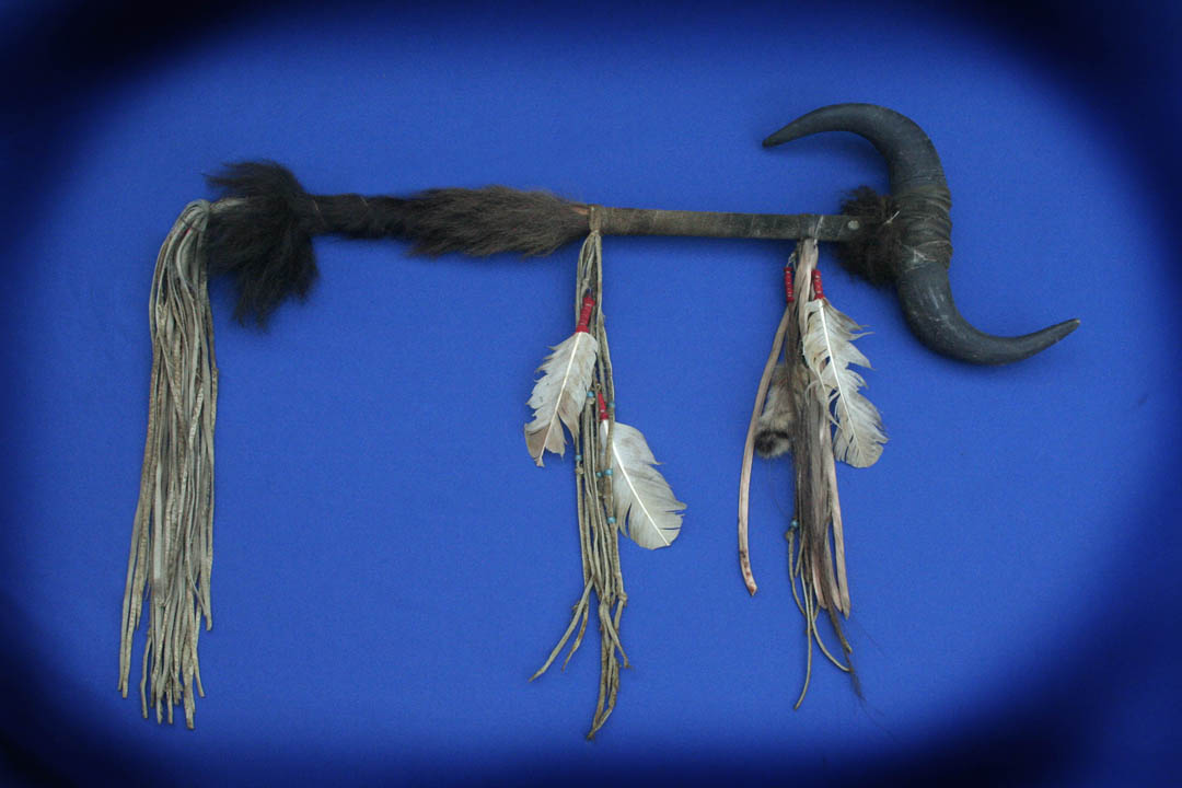 Oglala Sioux Buffalo Horn Dancing Stick